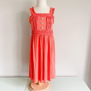Matilda Jane Coral Sleeveless Chasing Daylight Emilia Dress- Size 10